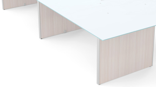 3 Legs and Hardware for Conference Table 120" & 138" - Blanc de Gris Compatible with Laminate and Glass Top (CD-13848CT-2-BDG-NEW), main product view (CD-13848CT-2-BDG-NEW) 3 Legs and Hardware for Conference Table 120" & 138" - Blanc de Gris Compatible with Laminate and Glass Top (CD-13848CT-2-BDG-NEW), main product view (CD-13848CT-2-BDG-NEW)