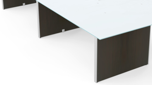 3 Legs and Hardware for Conference Table 120" & 138" - Espresso Compatible with Laminate and Glass Top (CD-13848CT-2-E-NEW), main product view (CD-13848CT-2-E-NEW)