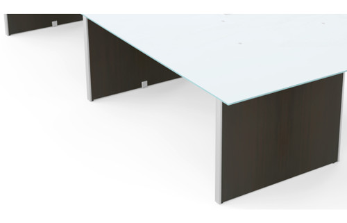 3 Legs and Hardware for Conference Table 120" & 138" - Espresso Compatible with Laminate and Glass Top (CD-13848CT-2-E-NEW), alternate view 4 (CD-13848CT-2-E-NEW)