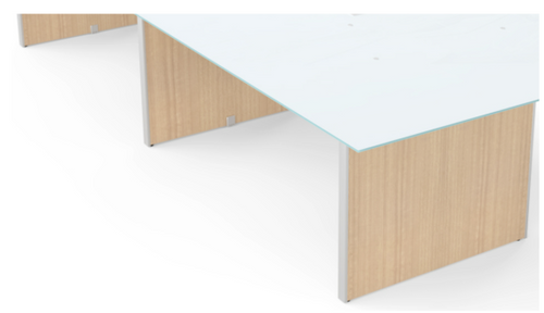 3 Legs and Hardware for Conference Table 120" & 138" - Miele Compatible with Laminate and Glass Top (CD-13848CT-2-MI-NEW)