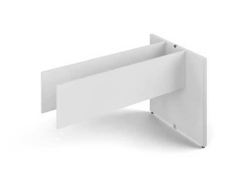 29"H Potenza Executive Base for Media Wall Center, Blanco (CD-29PB-MWU-B)
