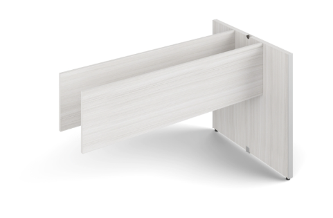 29"H Potenza Executive Base for Media Wall Center, Blanc de Gris (CD-29PB-MWU-BDG)