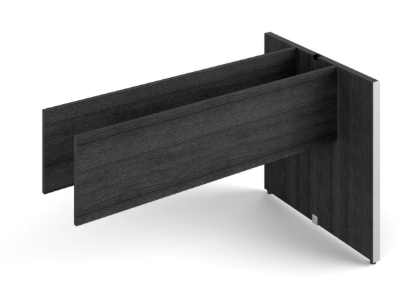 29"H Potenza Executive Base for Media Wall Center, Grigio (CD-29PB-MWU-G)