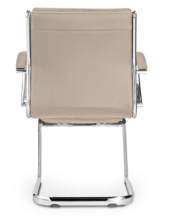 Livello Visitor Sand Bonded Leather Chair, Chrome Base (2 Per Carton) (CD-307GS (2)) Livello Visitor Sand Bonded Leather Chair, Chrome Base (2 Per Carton) (CD-307GS (2))