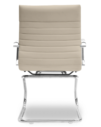 Zetti Visitor Sand Bonded Leather Chair, Chrome Base (2 Per Carton) (CD-309GS (2)) Zetti Visitor Sand Bonded Leather Chair, Chrome Base (2 Per Carton) (CD-309GS (2))