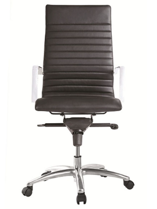 Zetti High Back Executive Black Bonded Leather Chair, Chrome Base (2 Per Carton) (CD-309HB (2)) Zetti High Back Executive Black Bonded Leather Chair, Chrome Base (2 Per Carton) (CD-309HB (2))