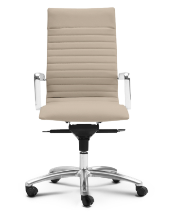 Zetti High Back Executive Sand Bonded Leather Chair, Chrome Base (2 Per Carton) (CD-309HS (2)) Zetti High Back Executive Sand Bonded Leather Chair, Chrome Base (2 Per Carton) (CD-309HS (2))