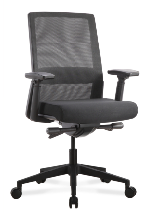 Moderno Compito Ergonomic Task Chair, Mesh Back, Black Fabric Seat, Adjustable Arms, Black Nylon Base (CD-411B) Moderno Compito Ergonomic Task Chair, Mesh Back, Black Fabric Seat, Adjustable Arms, Black Nylon Base (CD-411B)