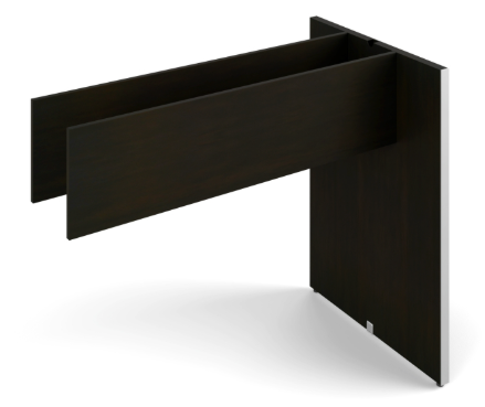 41"H Potenza Executive Base for Media Wall Center, Espresso (CD-41PB-MWU-E)