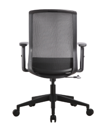 Concetto Ergonomic Task Chair, Mesh Back, Black Fabric Seat, Adjustable Arms, Black Nylon Base (CD-611B)