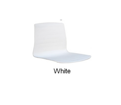 White Ribbed Polypropylene Shell for Barre (5 Per Carton) (CD-B1802-W (5))