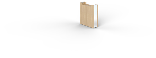 Bicci Base for Conference Table Miele 25"Lx8"Wx28"T (CD-BBCT-MI)