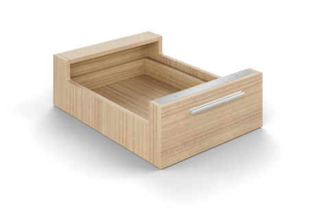 Single Box Drawer, Fits on Altezza, Scozia, Alta-L, Potenza and Potenza Executive Series. 15.5W"21.85L"*6.3"H Miele (CD-BOXD-MI)