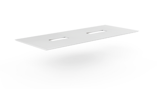 10' Potenza Coltello Conference Table Top Blanco 120"Lx48"Wx1"T (CD-CCTT10-B)