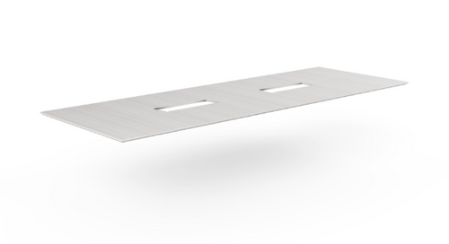 12' Potenza Coltello Conference Table Top Blanc de Gris 138"Lx48"Wx1"T (CD-CCTT12-BDG)