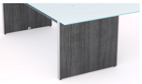 Legs for the 95"X42" Glass Conference Table + Hardware for the Legs - Grigio (CD-GCT9542-2-G)