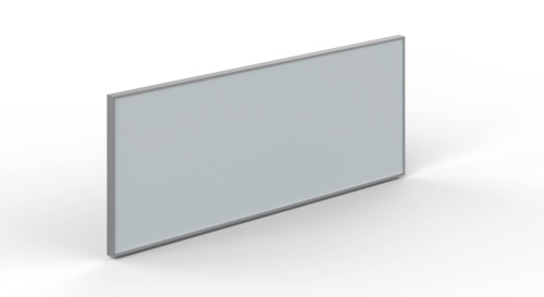 Potenza pure white glass door with aluminum frame, smooth up-lifting mechanism, 1 potenza handle included. 35"1/4"Wx13"1/2"Hx3/4"T (CD-GD36WMH-WG)