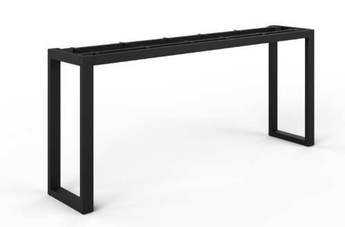 High Black Metal Frame Support for 2 Open Hutch. 70"3/4"Wx13"3/4"Dx30"1/2"H (CD-HWMF72WMH-BLK)