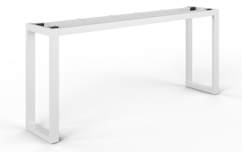 High White Metal Frame Support for 2 Open Hutch. 70"3/4"Wx13"3/4"Dx30"1/2"H (CD-HWMF72WMH-WH)