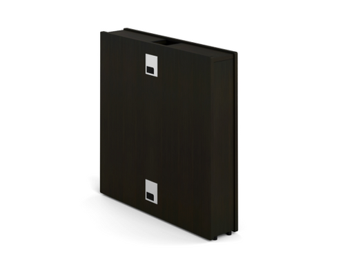 Inner Core Panel of Copertina Leg Cover for HAT 24" Return Surface Espresso 23"1/2"Dx6"1/4"Tx26"1/4"H (CD-IC-HLLC24-E)