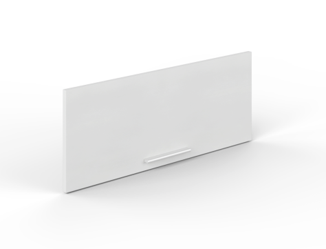 Blanco Potenza Laminate Doors with Smooth Up-Lifting Mechanism, 1 Potenza Handle Included. 35"1/4"Wx13"1/2"Hx3/4"T (CD-LD36WMH-B)