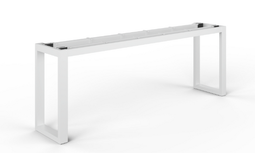 Low White Metal Frame Support for 2 Open Hutch. 70"3/4"Wx13"3/4"Dx25"1/2"H (CD-LWMF72WMH-WH)