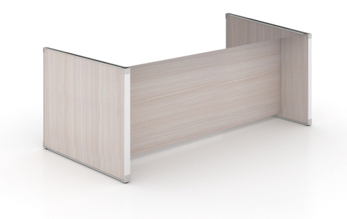 Potenza Freestanding Executive Desk(Modesty Panel, Legs(2), Metal Support Frame) - Blanc de Gris (CD-M7275-1-BDG)