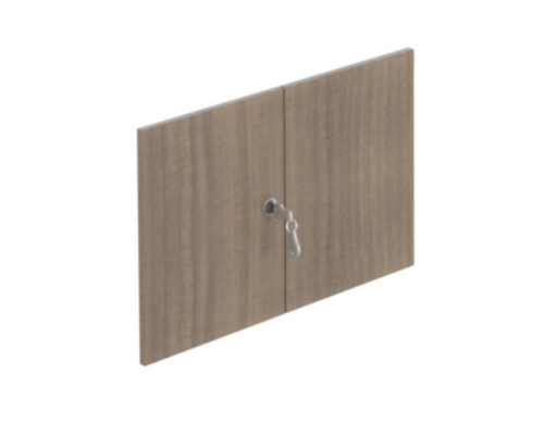 One Suite Doors(2) & Hardware for Return/Credenza - Noce (CD-OSDOO-N)