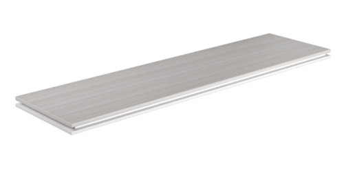 One Suite Return/Credenza Top with Blanco Under Mount Support - Blanc de Gris (CD-OSRCT-BDG)