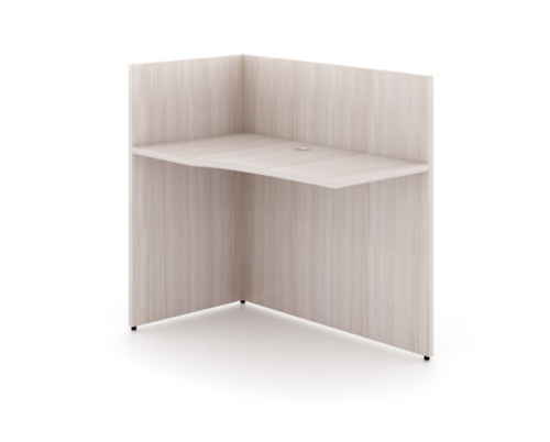 Reception 42' Angled Left Return, Blanc de Gris Laminate (CD-P42LRT-BDG)