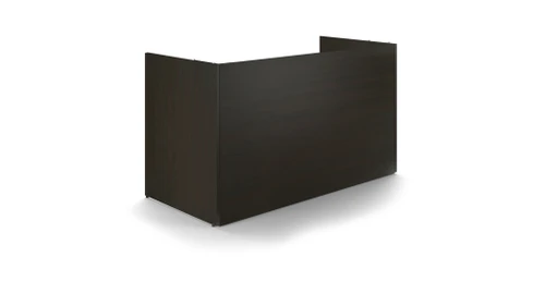 Inside Curved Reception Desk Shell, Espresso Laminate (CD-P7236RD-E)