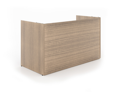 Inside Curved Reception Desk Shell, Noce Laminate (CD-P7236RD-N)