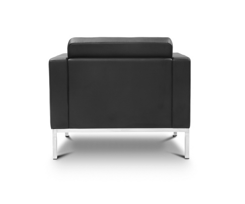 Piazza Lounge Black Bonded Leather Chair (CD-PIAZZA1B)