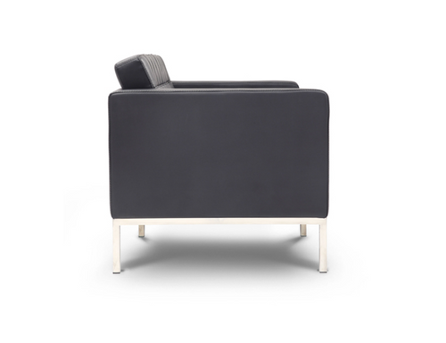 Piazza Love Seat Black Bonded Leather (CD-PIAZZA2B) Piazza Love Seat Black Bonded Leather (CD-PIAZZA2B)