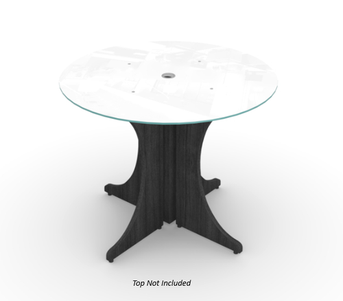 Base for Round Conference Table, Grigio Laminate (CD-PRTBASE-G)