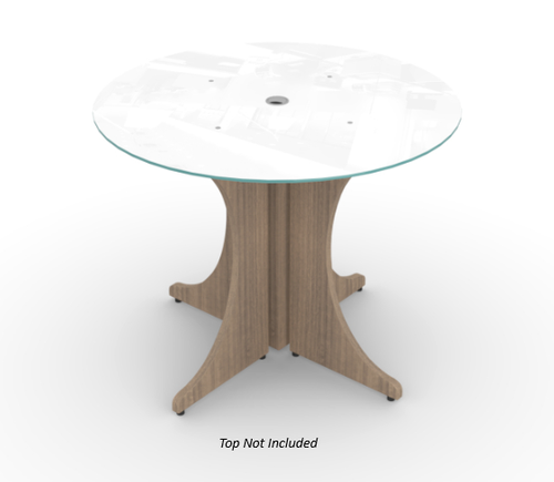 Base for Round Conference Table, Noce Laminate (CD-PRTBASE-N)