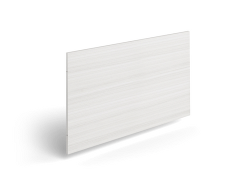 Blanc De Gris Return  Modesty Panel  for Copertina HAT return leg, works with 30" and 36" deep desktop surfaces 35"1/2Wx24"1/4"Hx3/4"T (CD-RMP-HATL3036-2442-BDG)
