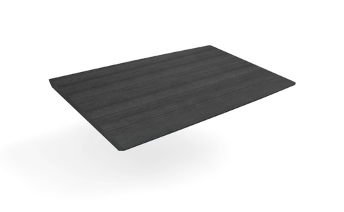 Knife edge top for Media wall center, compatible with Veloce legs, Potenza executive legs, pranzo bases, Aureola bases and Bicci bases, 60"W*48"/42"D*1.575"H Grigio (CD-TOP-MWU-G)