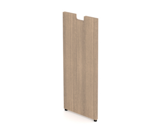 Laminate universal leg, brackets(5) and hardware, Noce - Can be installed at the end of a surface or can be shared between 2 surfaces (CD-UNI-LEG-N)