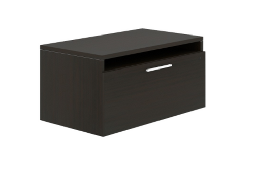 Lateral File with Box Cabinet At the Top 22"H X 36'W-Espresso (CD-VLF36-1-E-NEW)