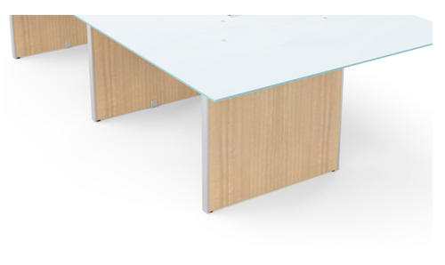 3 Legs and Hardware for Conference Table 120" & 138" - Miele Compatible with Laminate and Glass Top (CD-12048CT-2-MI-NEW)