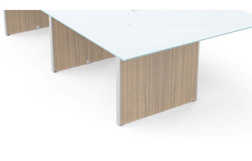 3 Legs and Hardware for Conference Table 120" & 138" - Noce Compatible with Laminate and Glass Top (CD-12048CT-2-N-NEW), alternate view 4 (CD-12048CT-2-N-NEW)