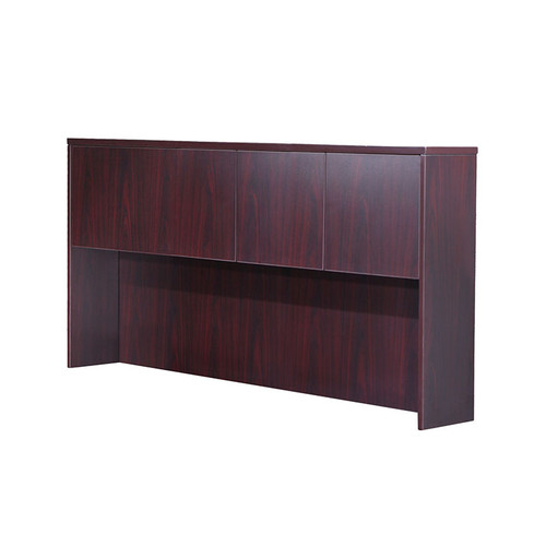 Boss Office Suite Office Products 71 Inch Executive U-Shape Desk with 2 Drawer Lateral File and 4 Door Hutch, Mahogany (GROUPA7-M) Boss Office Suite Office Products 71 Inch Executive U-Shape Desk with 2 Drawer Lateral File and 4 Door Hutch, Mahogany (GROUPA7-M)