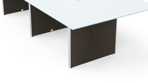 3 Legs and Hardware for Conference Table 120" & 138" - Espresso Compatible with Laminate and Glass Top (CD-12048CT-2-E-NEW), main product view (CD-12048CT-2-E-NEW)