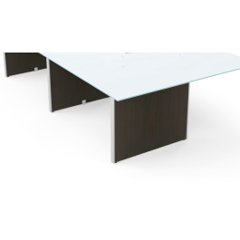 3 Legs and Hardware for Conference Table 120" & 138" - Espresso Compatible with Laminate and Glass Top (CD-12048CT-2-E-NEW), alternate view 3 (CD-12048CT-2-E-NEW)