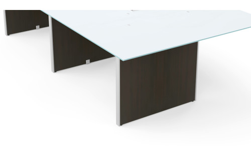 3 Legs and Hardware for Conference Table 120" & 138" - Espresso Compatible with Laminate and Glass Top (CD-12048CT-2-E-NEW), alternate view 4 (CD-12048CT-2-E-NEW)