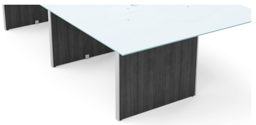 3 Legs and Hardware for Conference Table 120" & 138" - Grigio Compatible with Laminate and Glass Top (CD-12048CT-2-G-NEW)