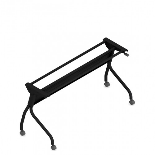 60 Inch Flip Top Training Table Base - Black (OTGFTBASE60-BLK)