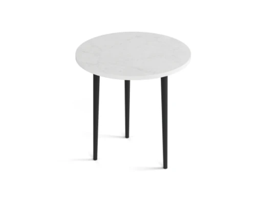 Bianco Marmo Elite Circular Occasional Table (CD-ELITE-COT-BM (GROUP))