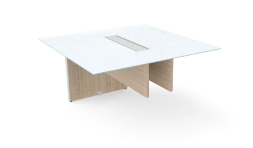 Noce Glass Top Conference Table Extension Wire Management  (CD-GTE4848-N (GROUP))